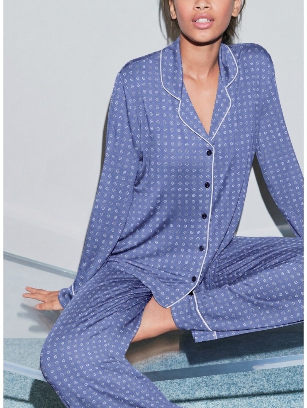 Nordstrom Lingerie Delft Print Pajama Set